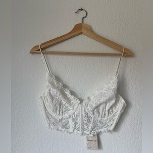 Intimately Free People Ivory Lace Underwire Bralette